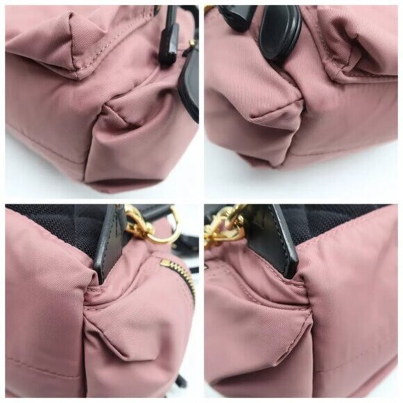 100% Authentic Burberry Rucksack Pink Nylon Backpack 747-08424 - Picture 6 of 12